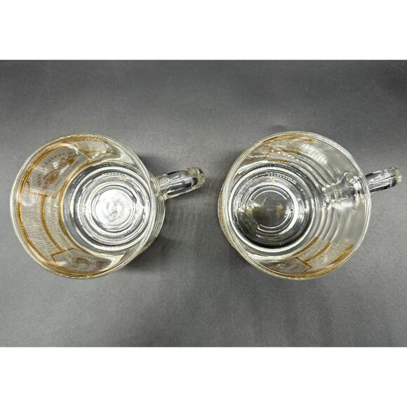 Vintage Nashville Music City USA Souvenir Mugs By Culver 22K Gold Luminarc Glass - Picture 5 of 10